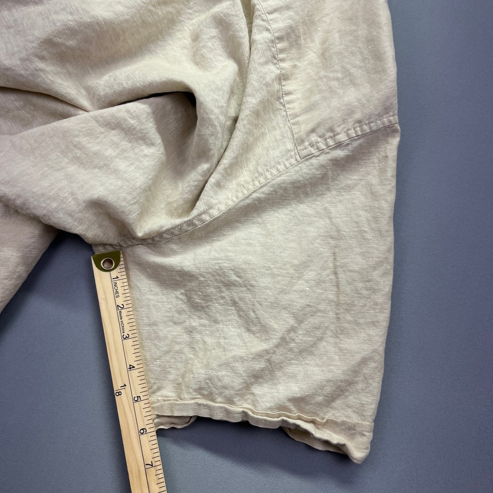 Cafe Luna Linen Blend Camp Shirt‎ Short Sleeve Button Up Casual Mens 2XL - Picture 7 of 8